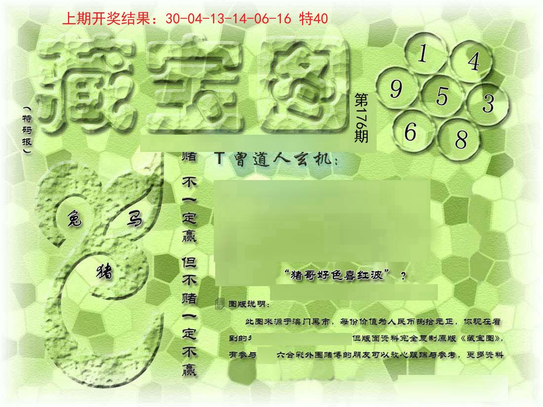 2024176期假新藏宝图