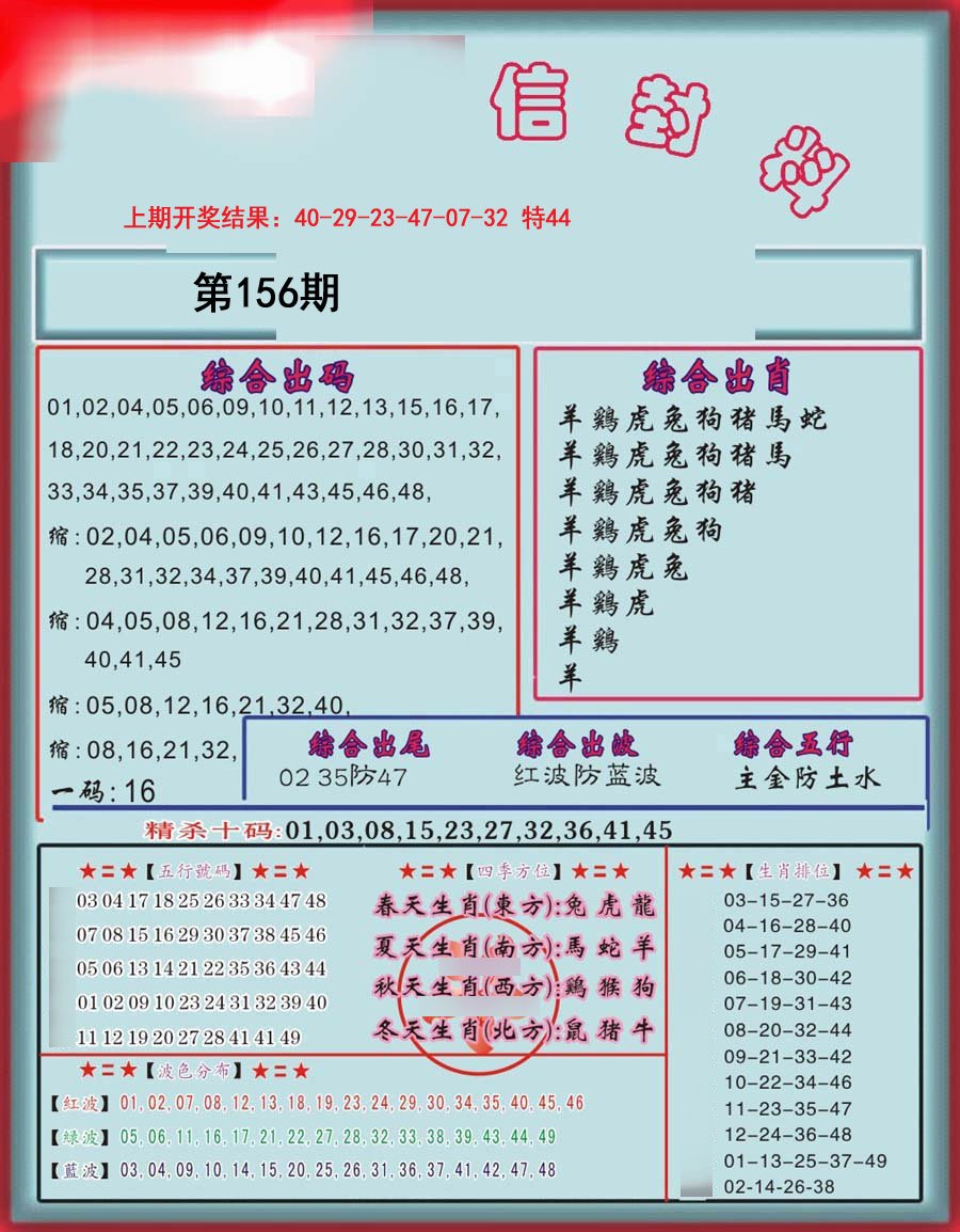 2024156期信封料