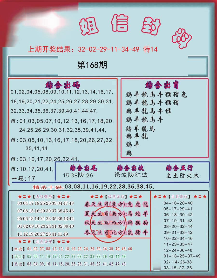 2024168期信封料