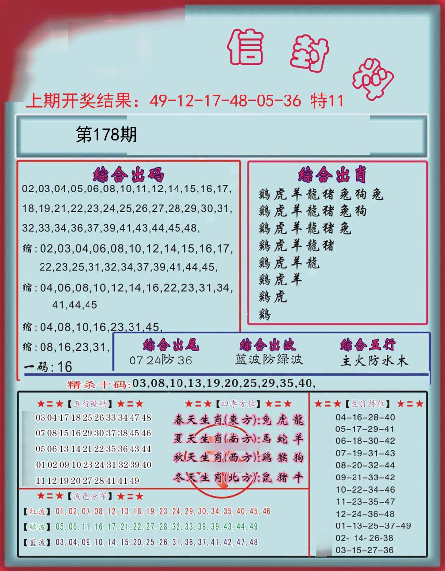 2024178期信封料