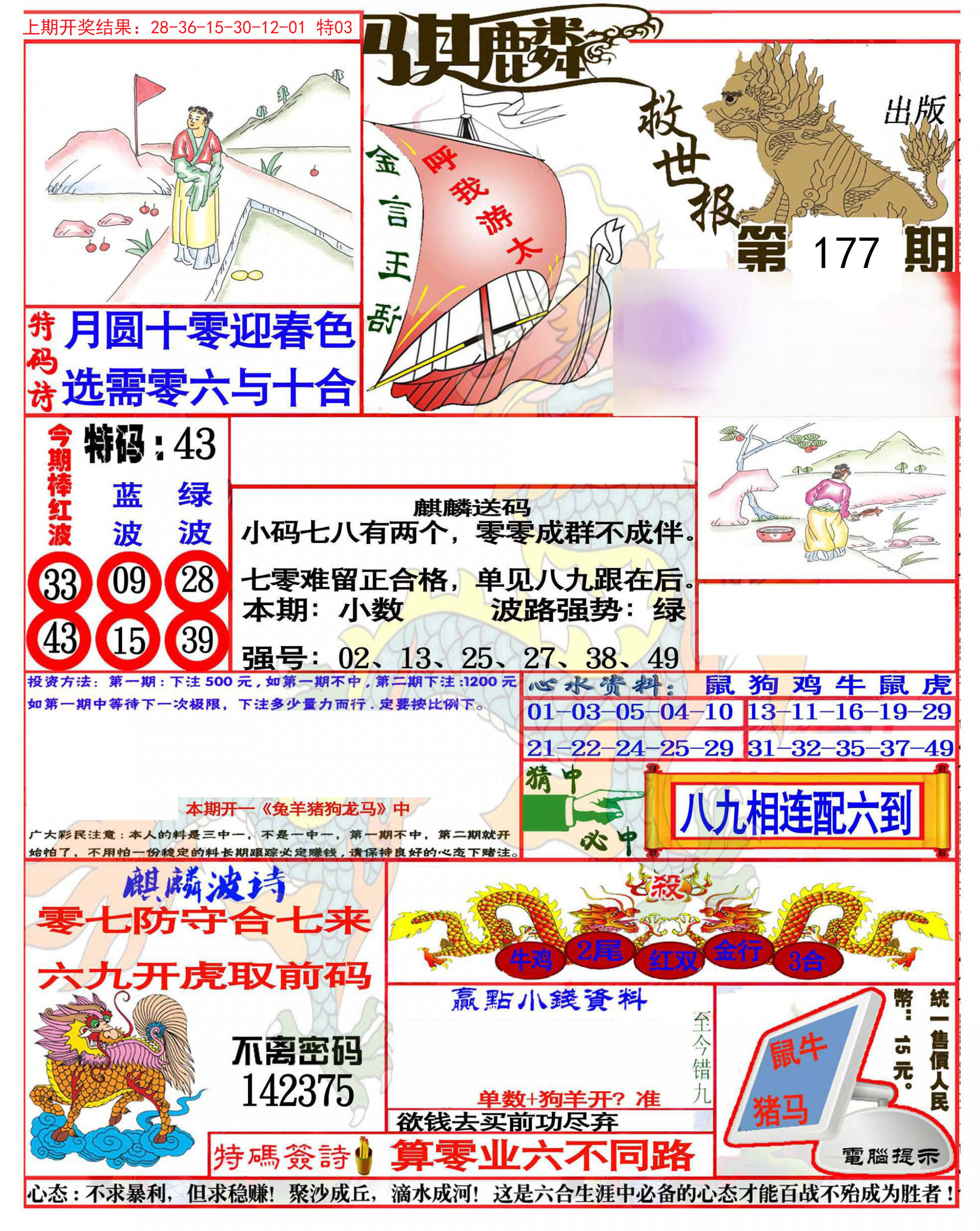 2024177期麒麟救世报(准)
