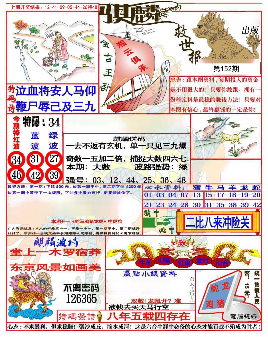 2024152期麒麟救世报(准)