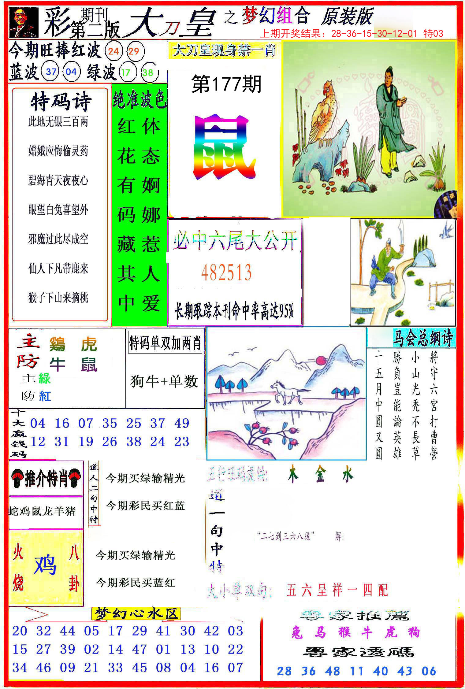2024177期大刀皇之(梦幻组合)