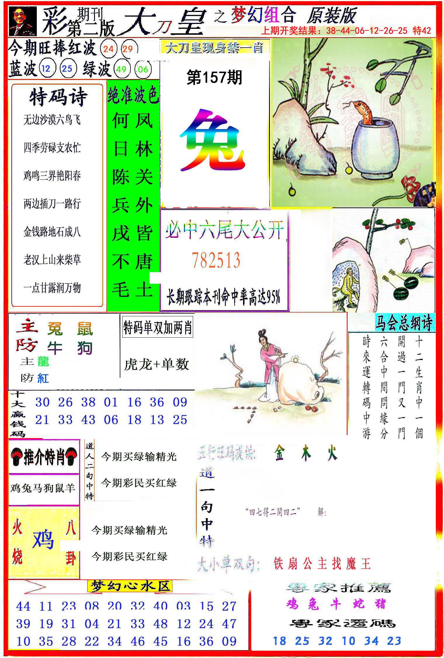 2024157期大刀皇之(梦幻组合)