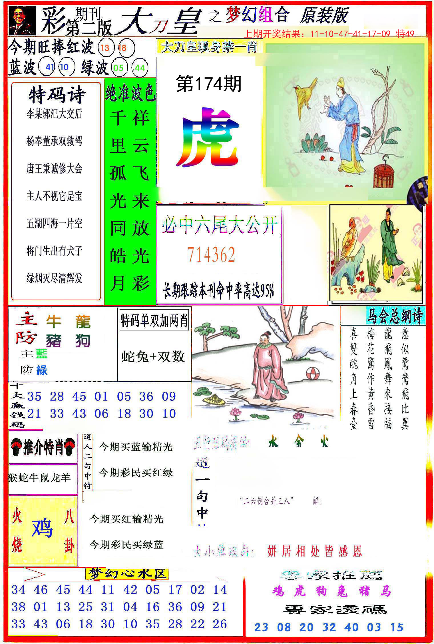 2024174期大刀皇之(梦幻组合)