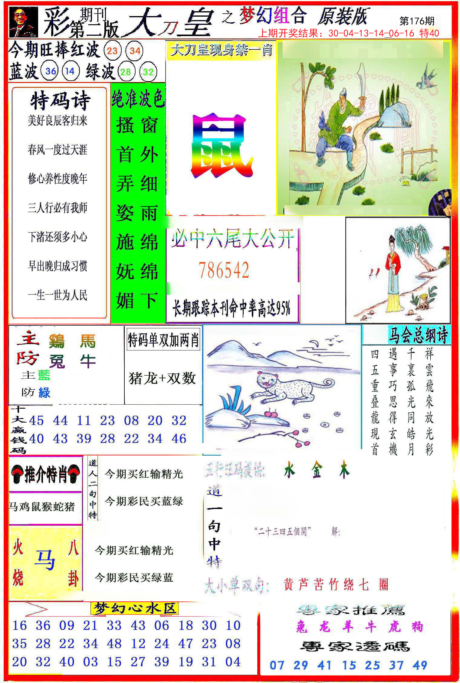 2024176期大刀皇之(梦幻组合)