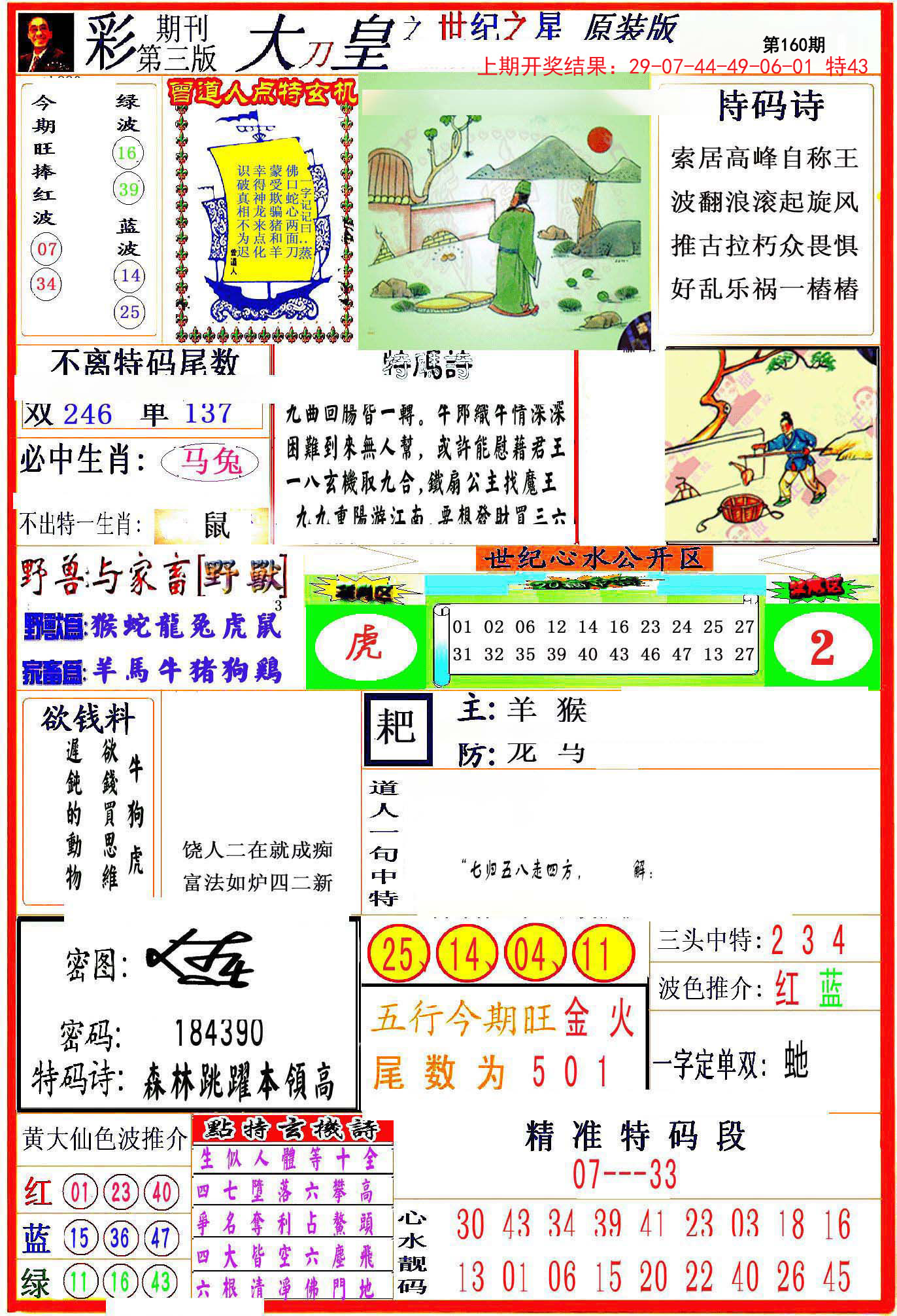 2024160期大刀皇之(世纪之星)