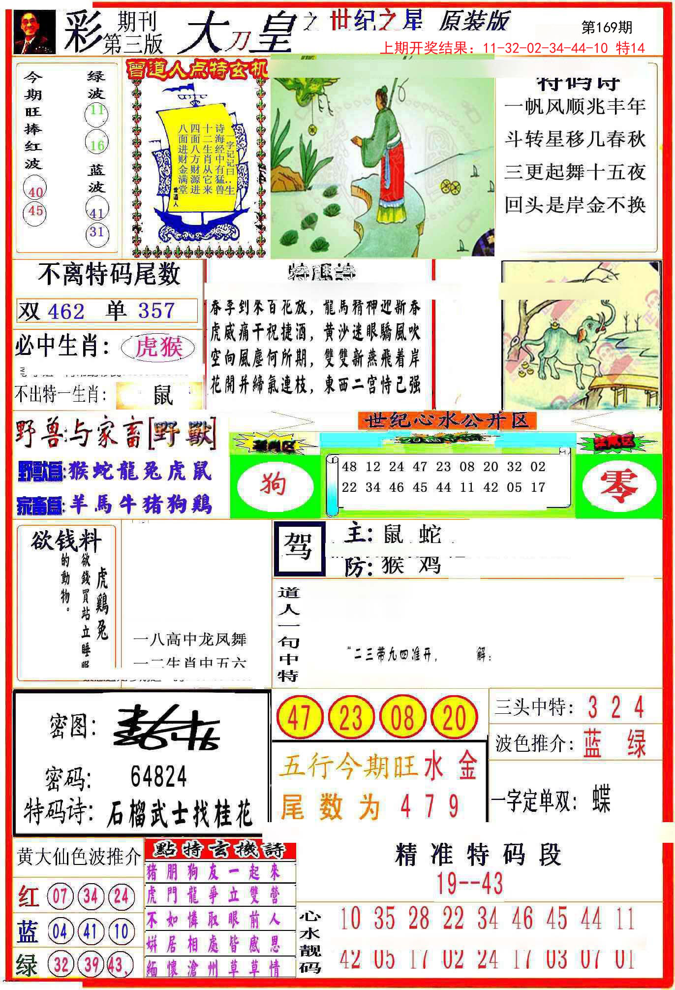 2024169期大刀皇之(世纪之星)