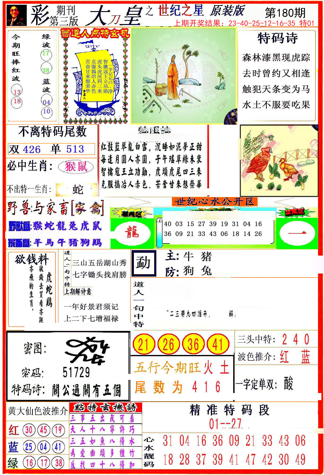 2024180期大刀皇之(世纪之星)