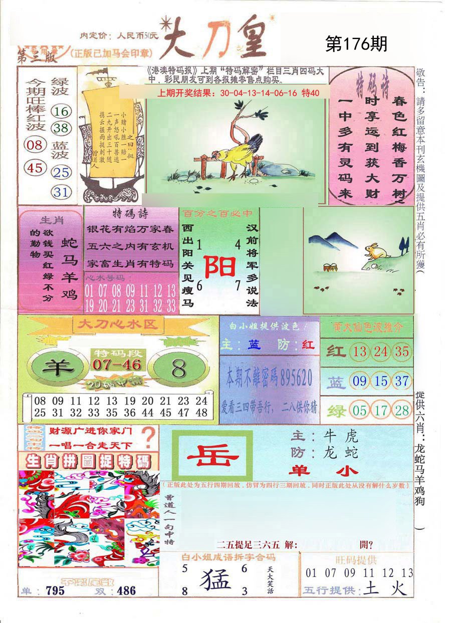 2024176期大刀皇