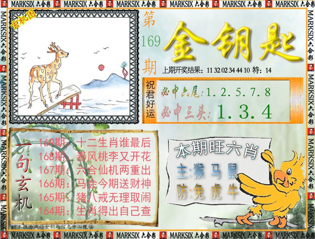 2024169期金钥匙