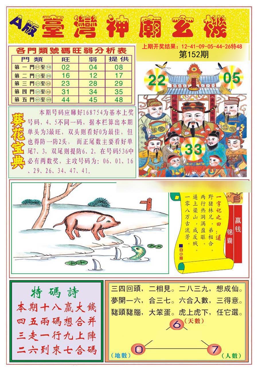 2024152期台湾神庙A
