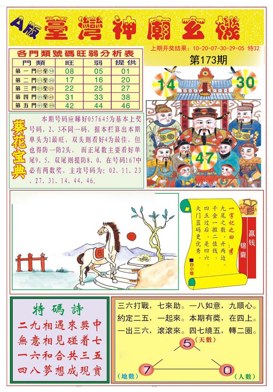 2024173期台湾神庙A