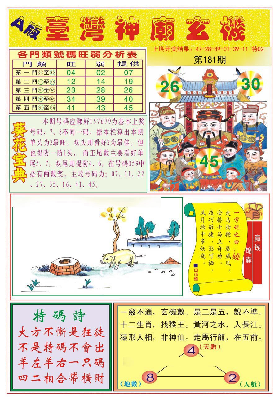 2024181期台湾神庙A