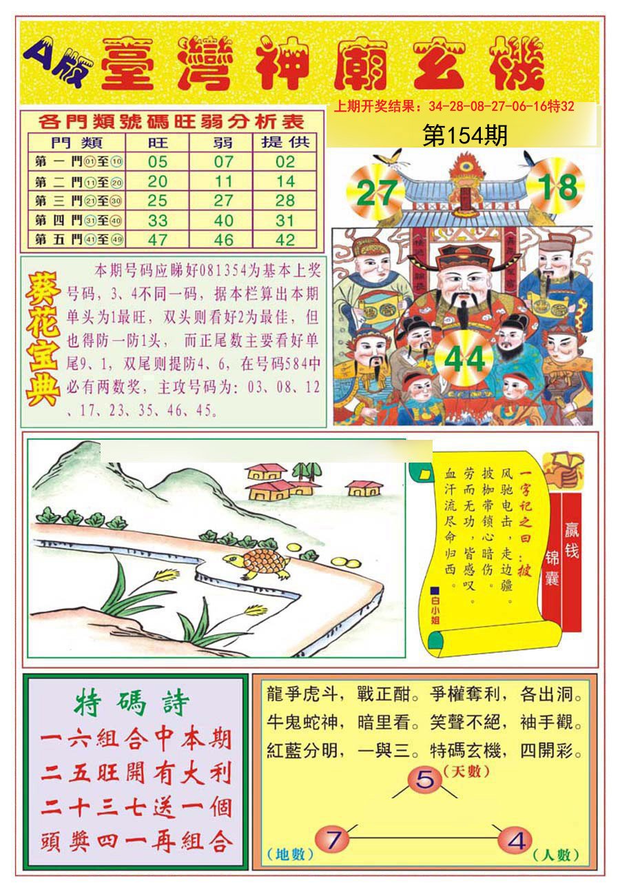 2024154期台湾神庙A