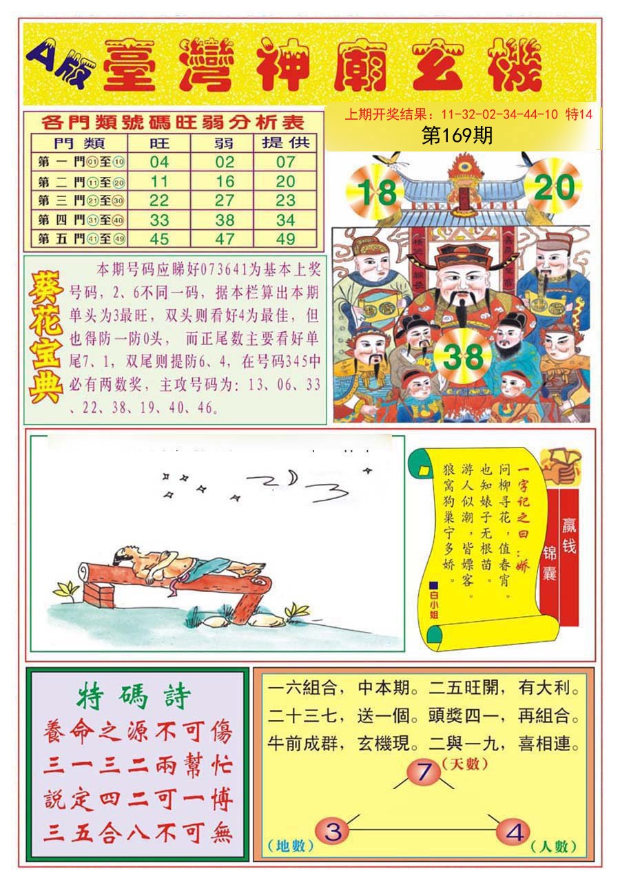 2024169期台湾神庙A