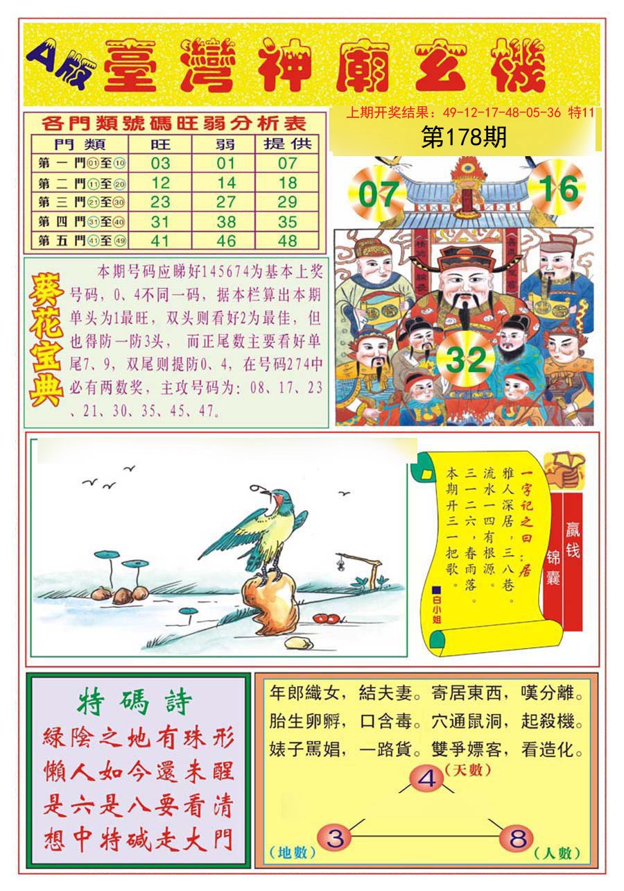 2024178期台湾神庙A