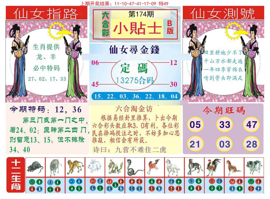 2024174期小贴士B