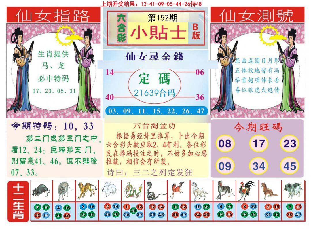 2024152期小贴士B