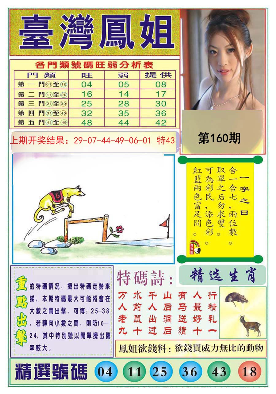 2024160期台湾凤姐