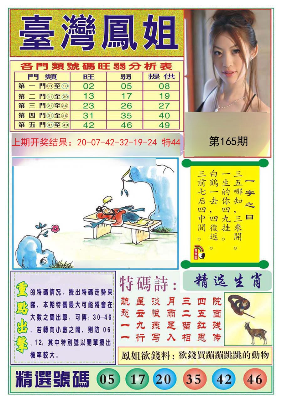 2024165期台湾凤姐