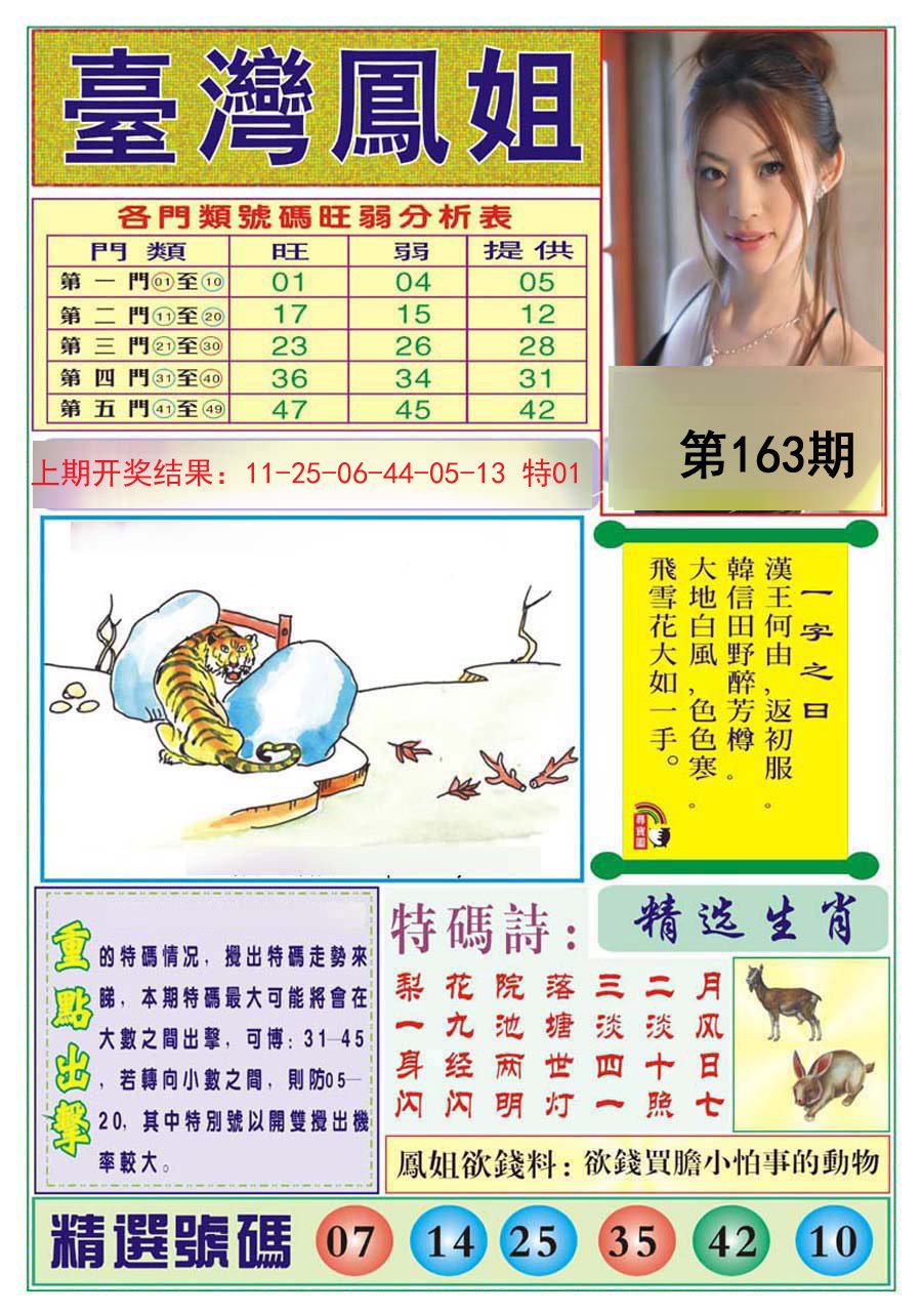 2024163期台湾凤姐