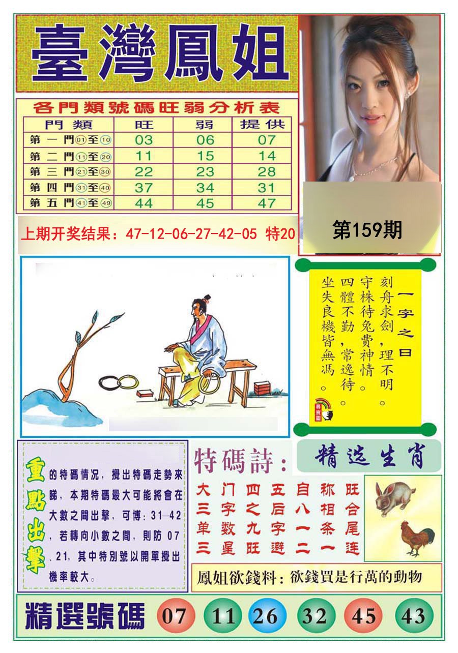 2024159期台湾凤姐