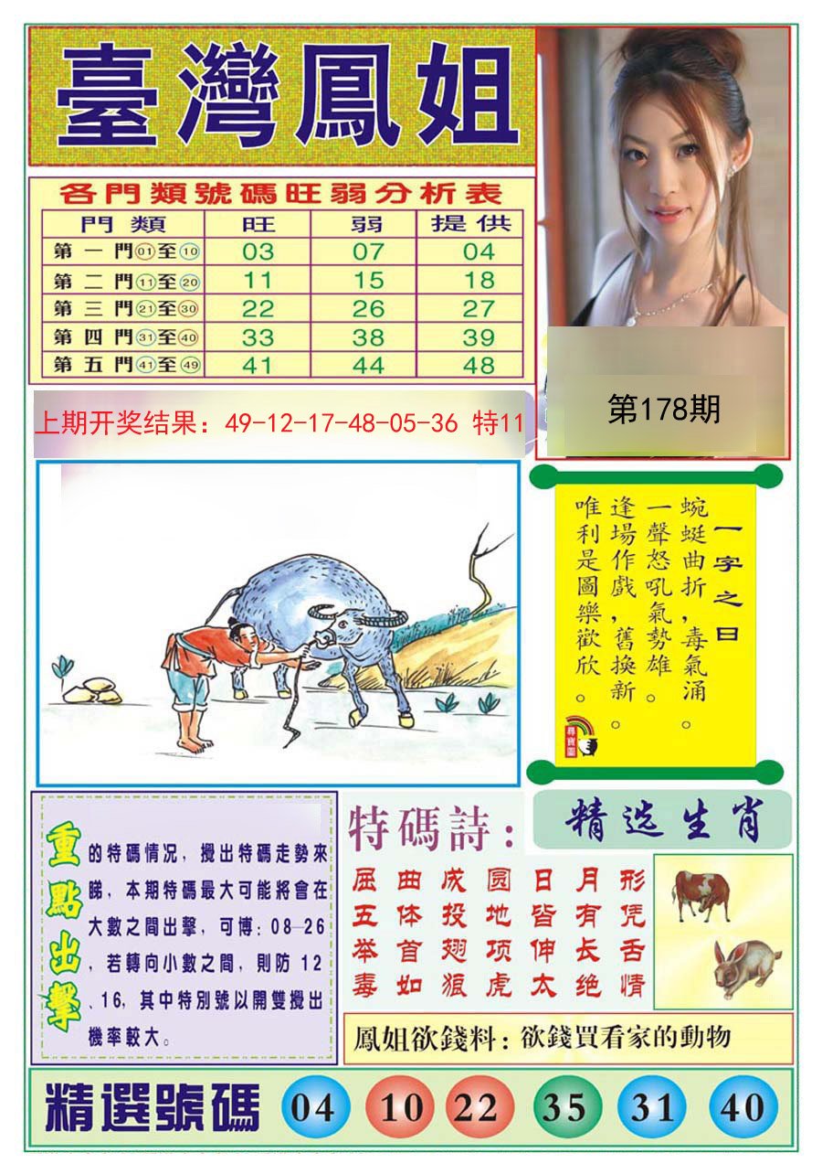 2024178期台湾凤姐