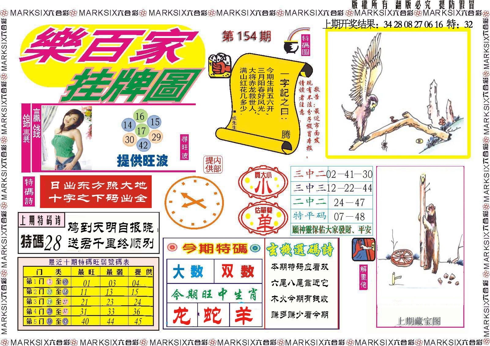 2024154期乐百家挂牌图