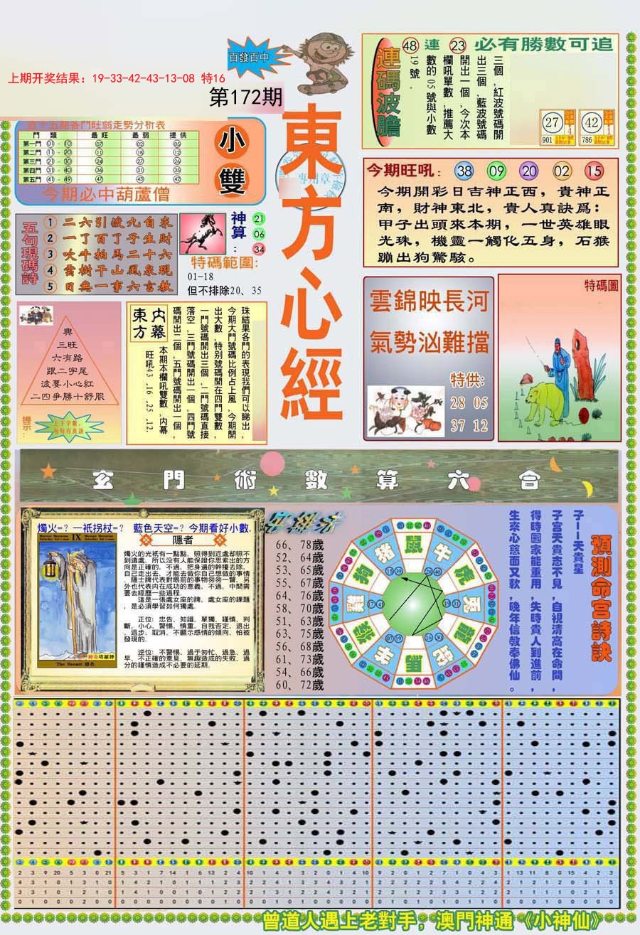 2024172期(新版)东方心经A