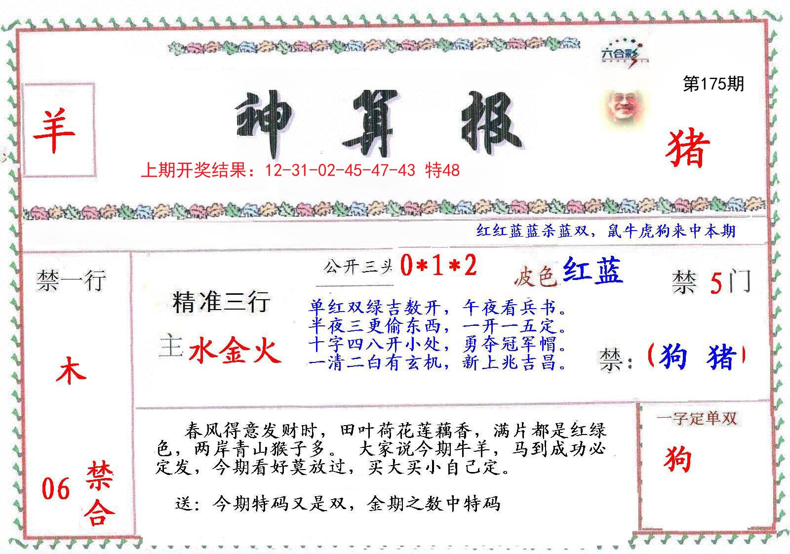 2024175期神算報