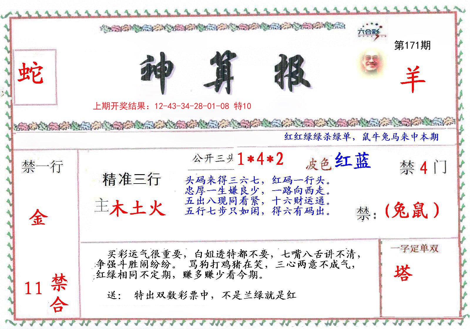 2024171期神算報