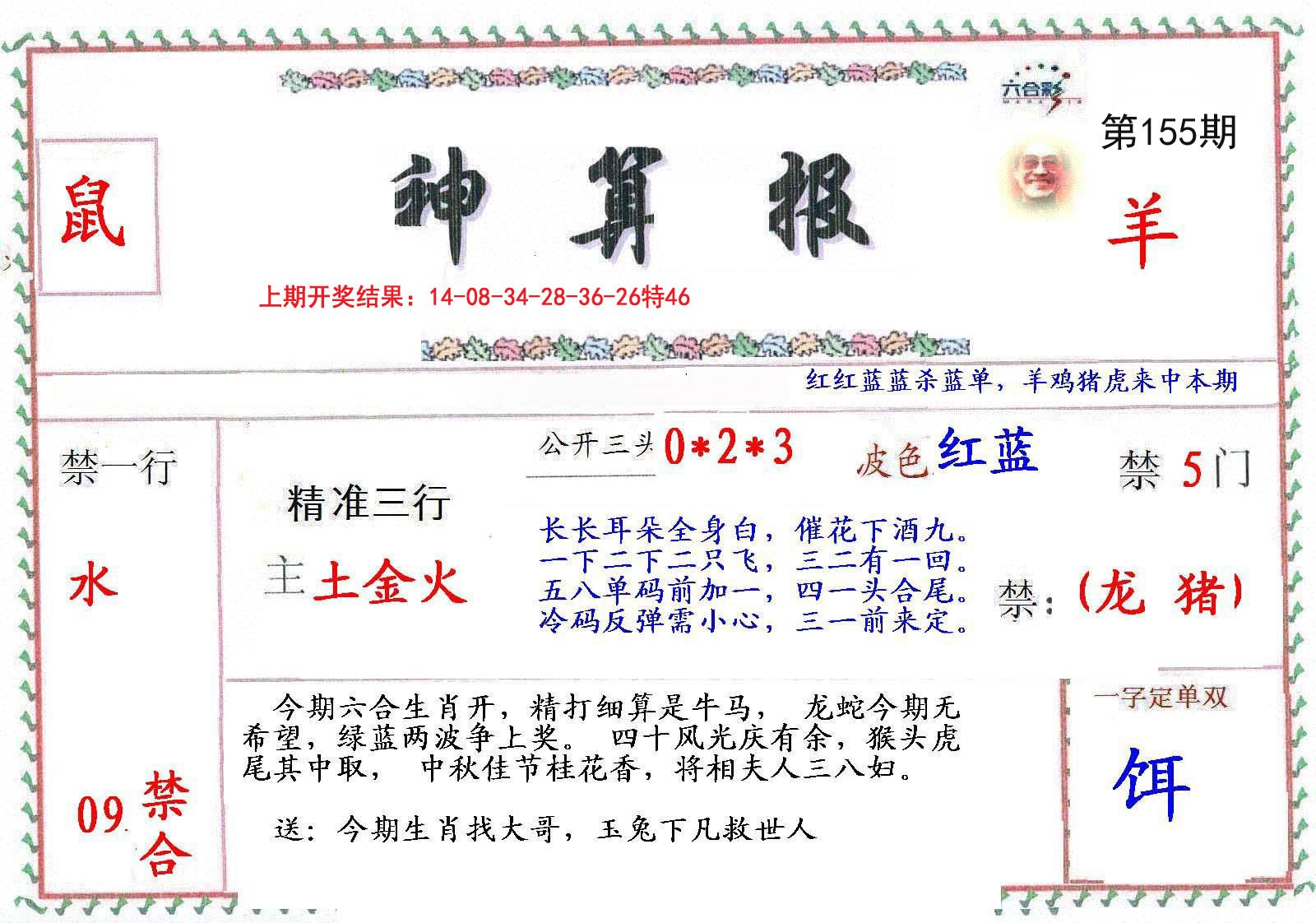2024155期神算報