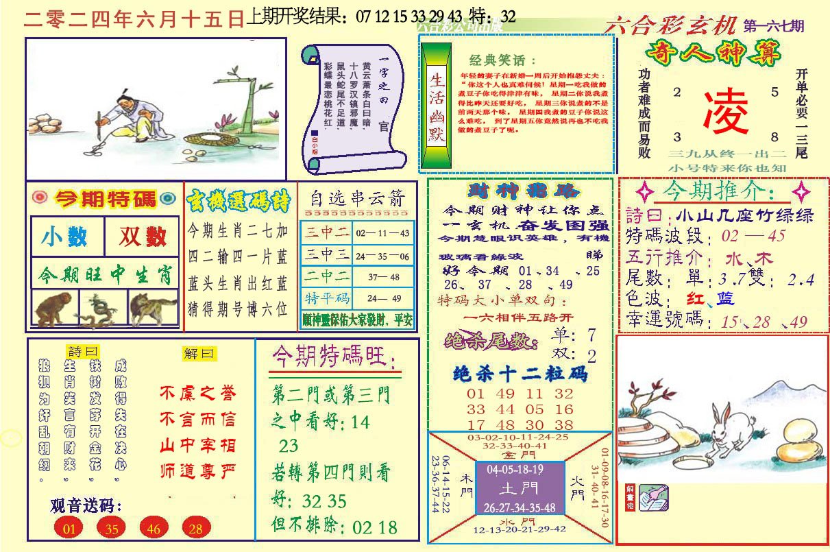 2024167期六合玄机