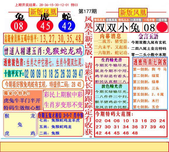 2024177期二代凤凰报