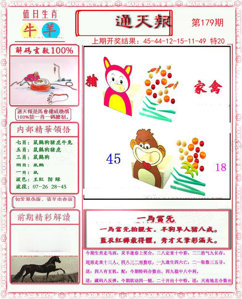 2024179期小喜通天报