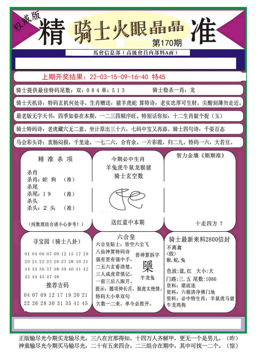 2024170期骑士火眼晶晶（正）