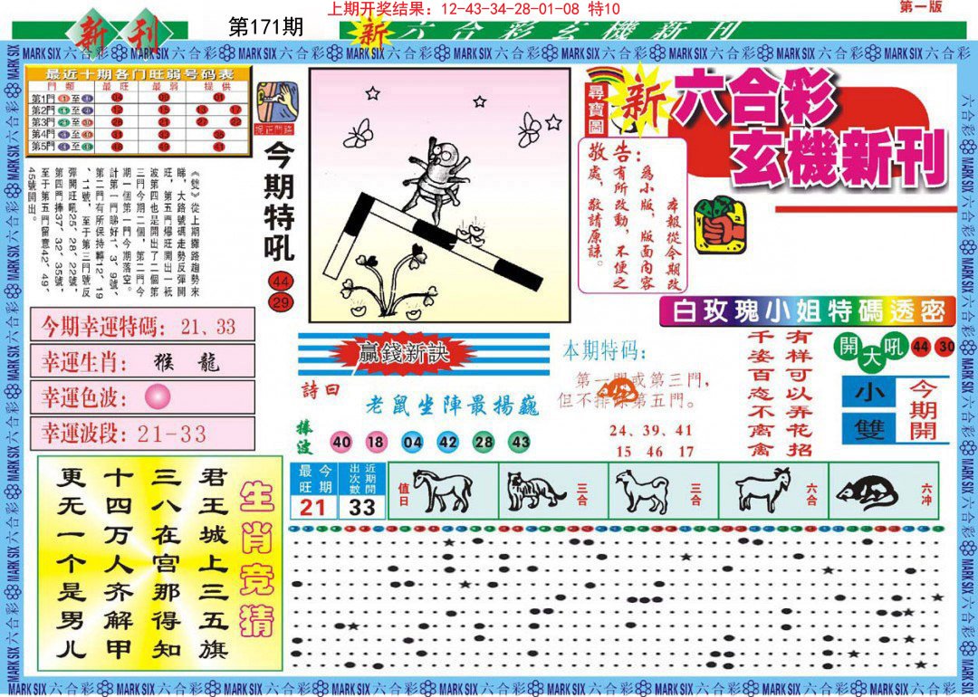 2024171期新六合彩特码新刊A