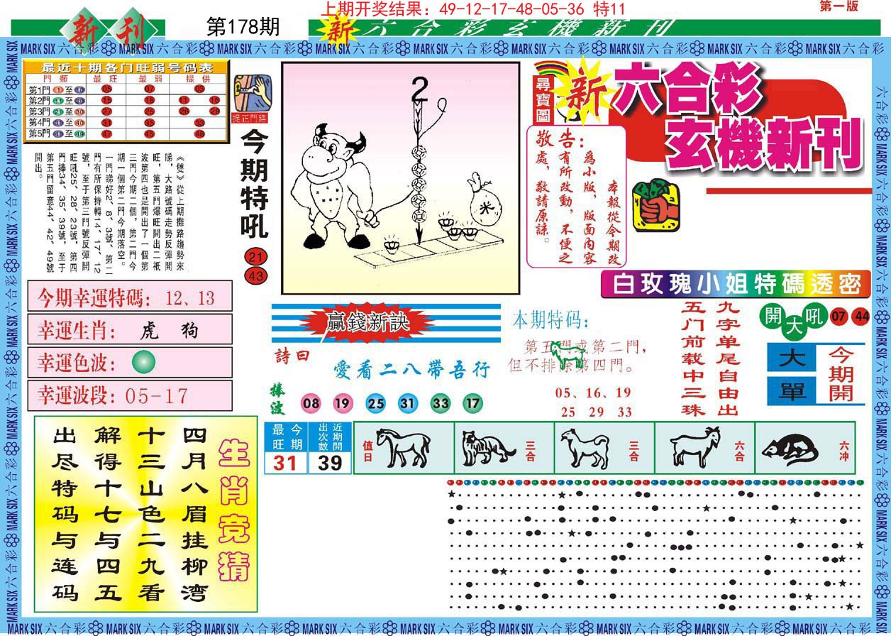 2024178期新六合彩特码新刊A