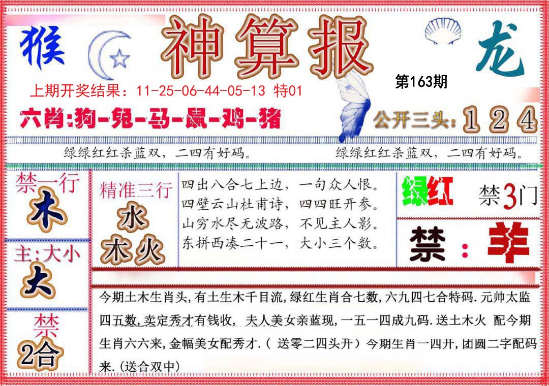 2024163期神算报(新版)