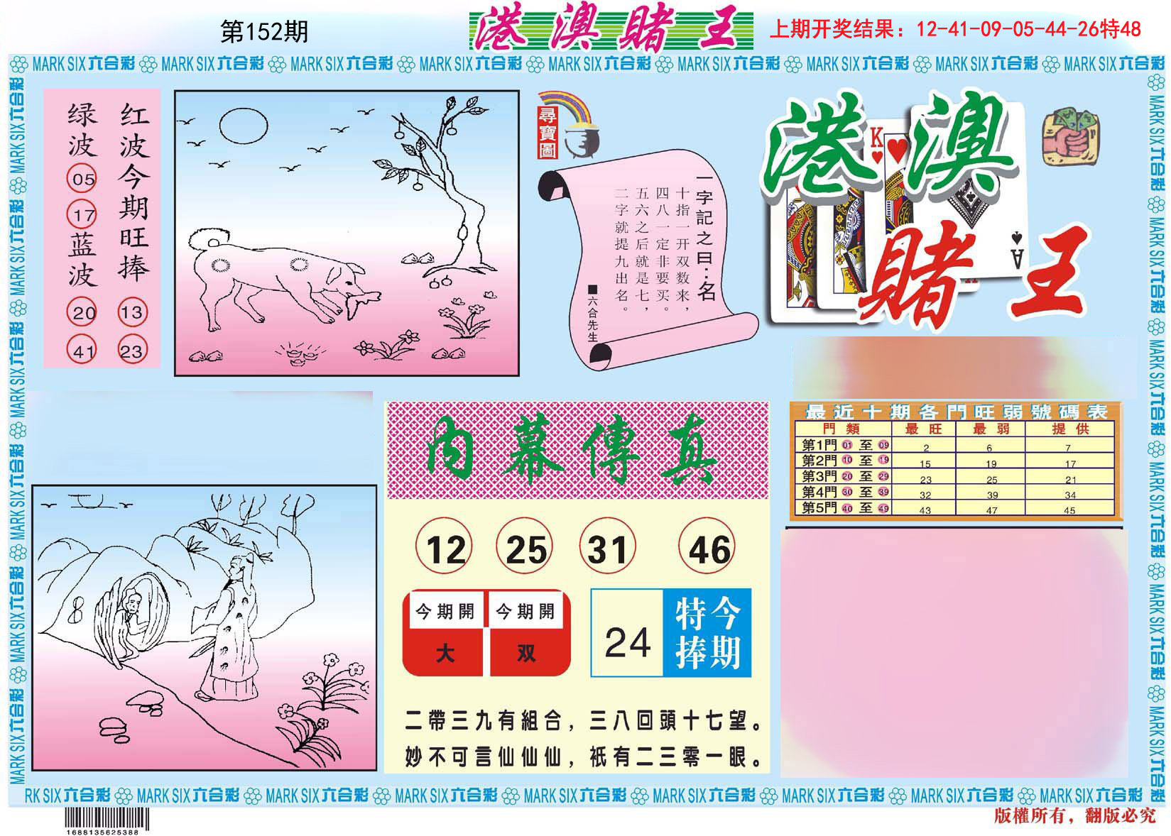 2024152期港澳赌王A