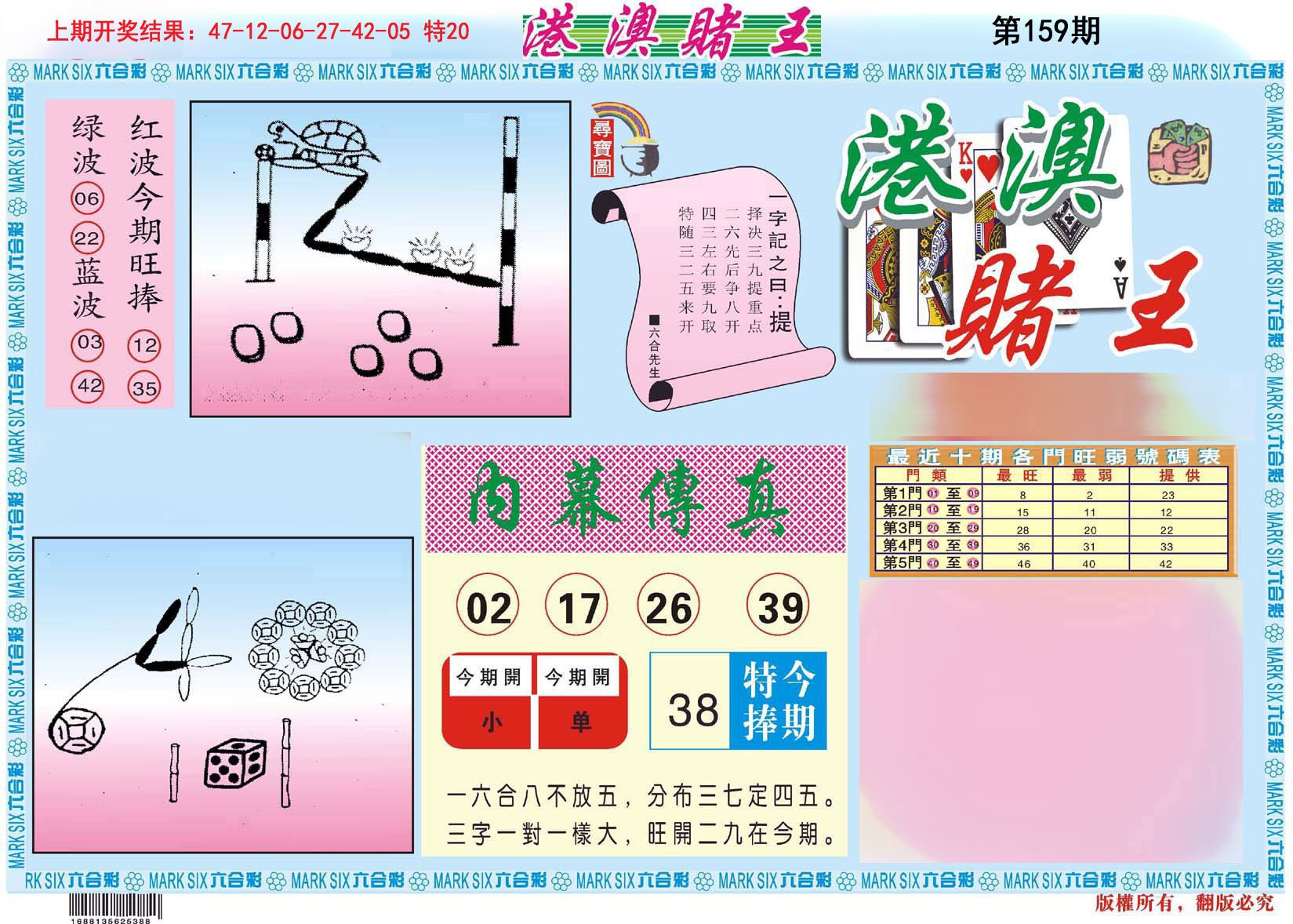 2024159期港澳赌王A