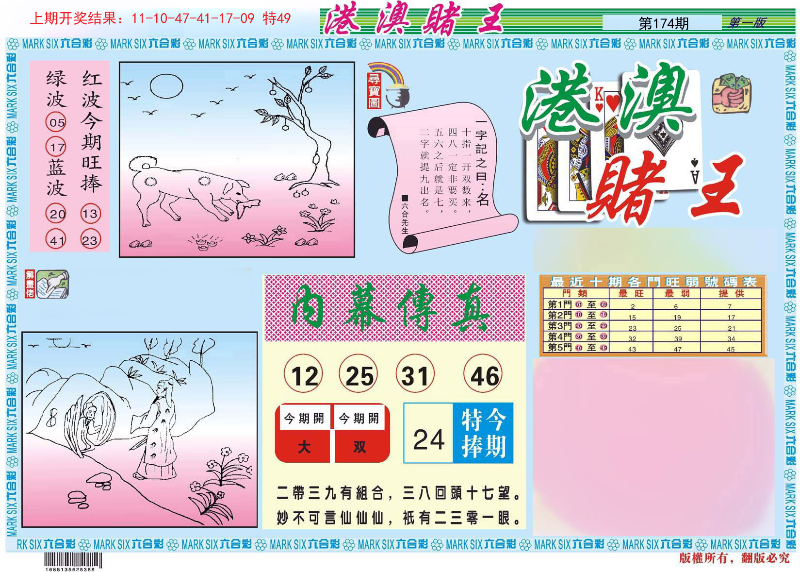 2024174期港澳赌王A