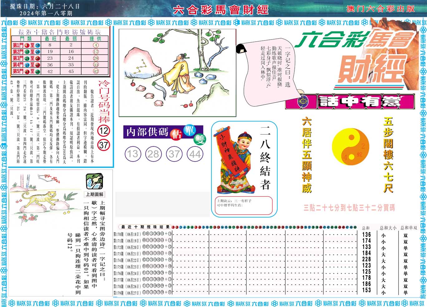 2024180期马会财经A
