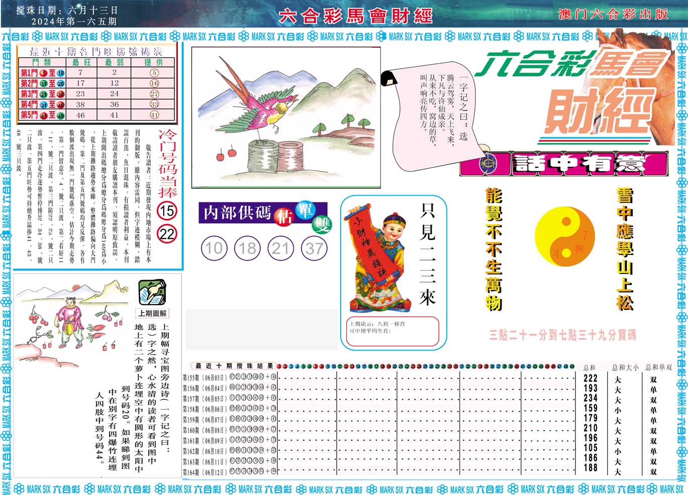 2024165期马会财经A