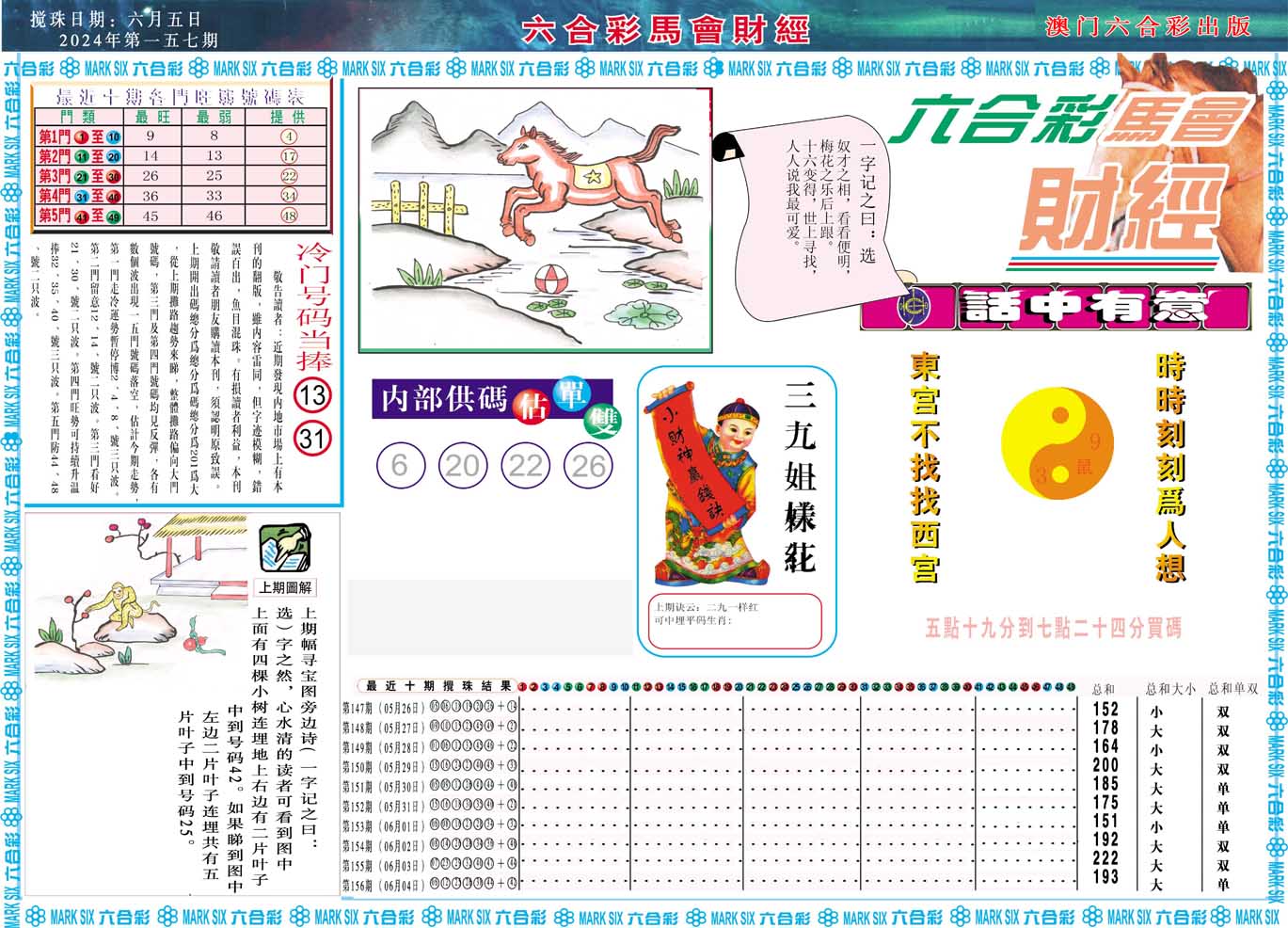 2024157期马会财经A