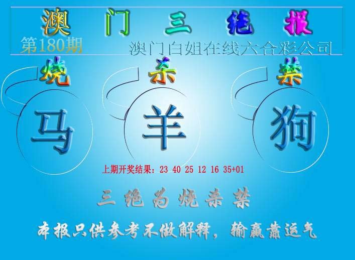 2024180期三绝报（新版）