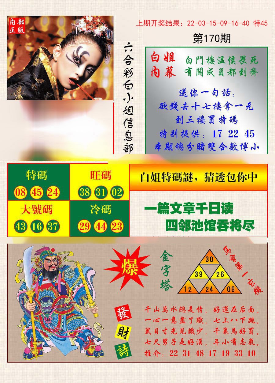 2024170期港彩内幕报