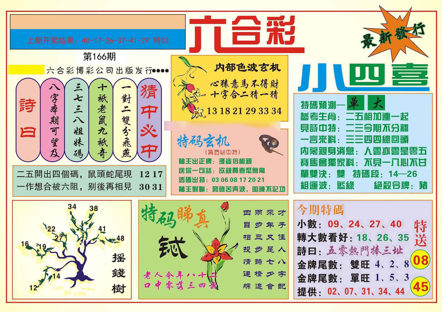 2024166期小四喜