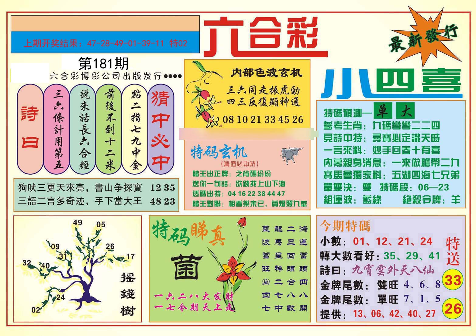 2024181期小四喜